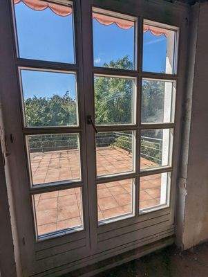 Blick auf die Terasse 