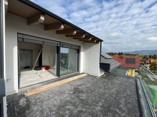 Dachterrasse Elixhausen / Stand Mitte Oktober 2025