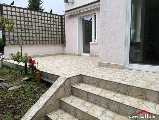 Terrasse Wohnzimmer und Küche