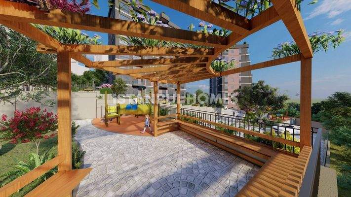 Modern Real Estate with Forest and City Views in Kagithane