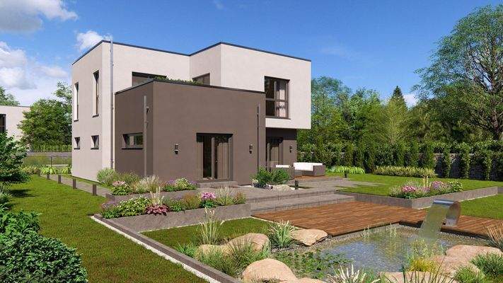 Moderne Villa im Garten