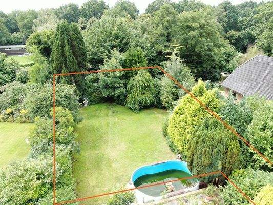 Grundstück markiert