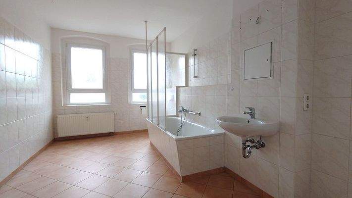 Blick ins Tageslichtbad