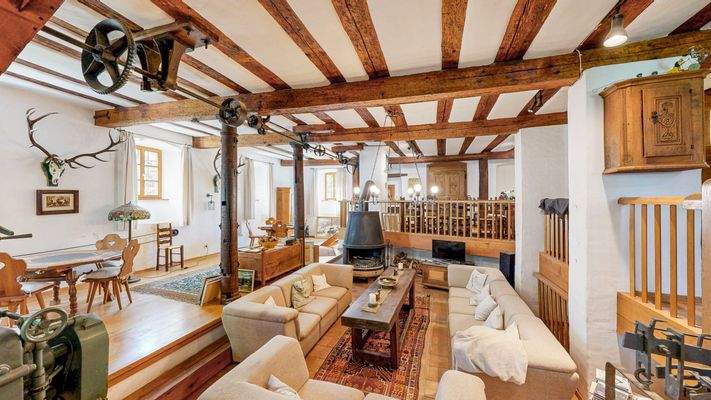 Mühlenraum im Hauptgebäude