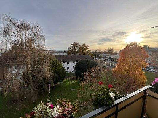 Blick vom Balkon nach Westen