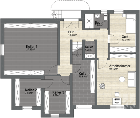 Grundriss Kellergeschoss