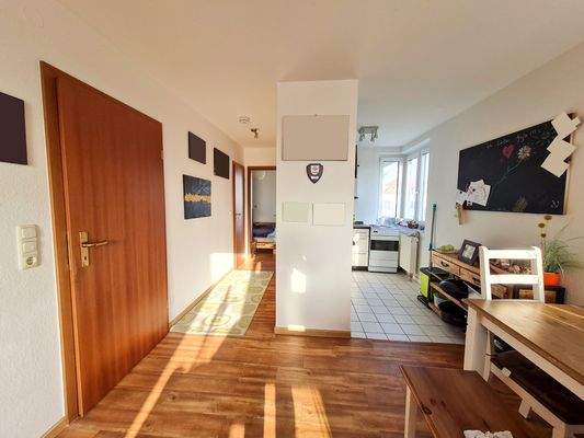 Zugang Wohnzimmer & Küche