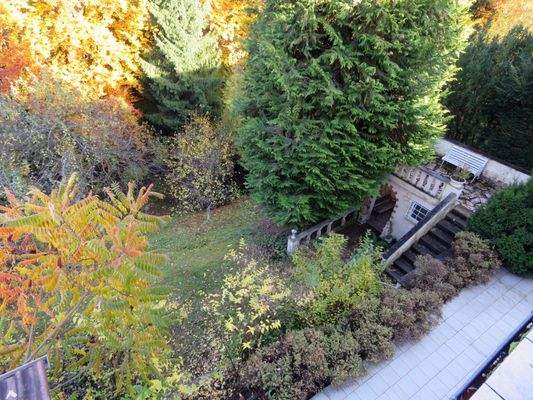 Blick auf das Grundstück