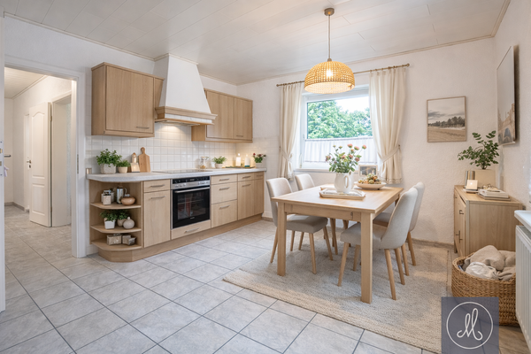 Küche EG virtuell möbliert