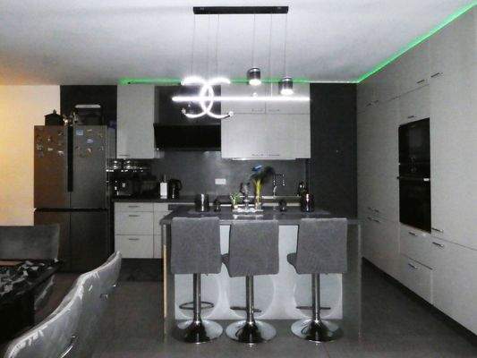 Offene Küche im Wohnzimmer