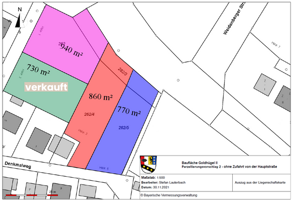 Parzellierungsvorschlag