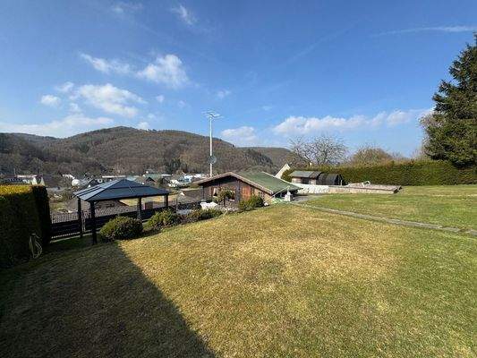 Blick auf das Grundstück