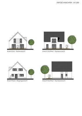 Expose Ansichten Haus A+ B