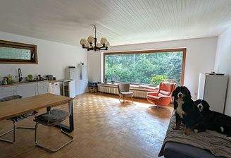 Anbau-EG Wohnküche mit Echtholzparkett