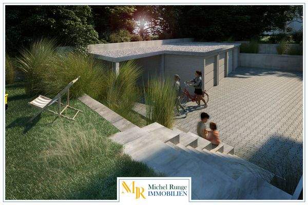 Spielwiese mit Sitztreppe