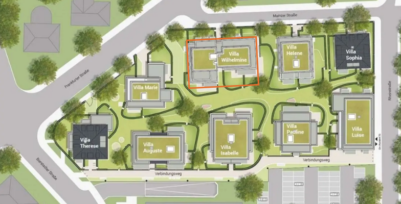 Wilhelms IX Lageplan Haus G