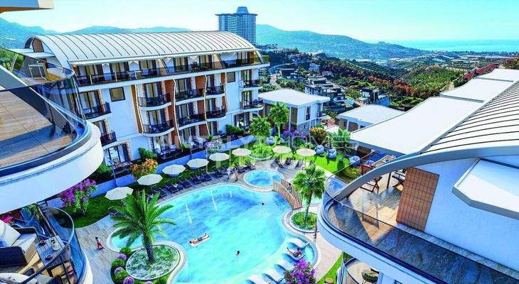Real Estate in a Complex with Impressive Views in Alanya