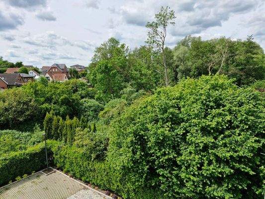 Balkonblick ins Grüne