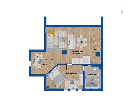 Grundriss 2.OG Maisonette 