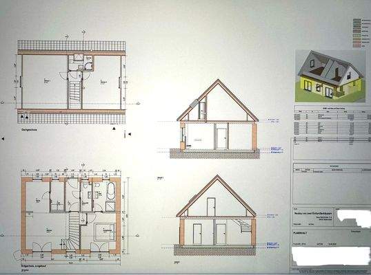 Grundriss/ Ansichten