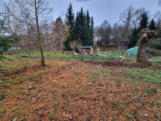 Garten hinter dem Nebengebäude