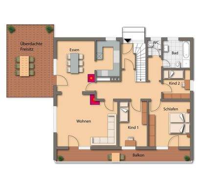 Grundriss Obergeschoss