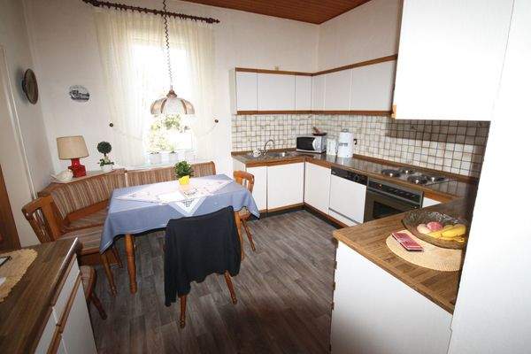 Wohnküche in der Dachgeschosswohnung