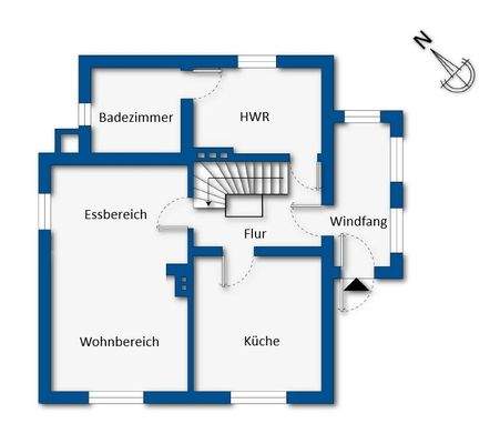 Grundrissskizze Erdgeschoss