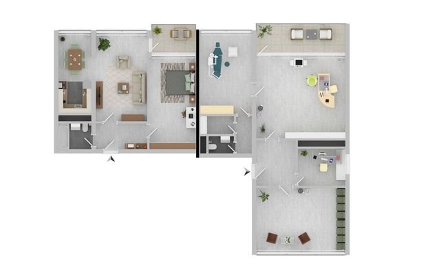Grundriss ursprüngliche Planung