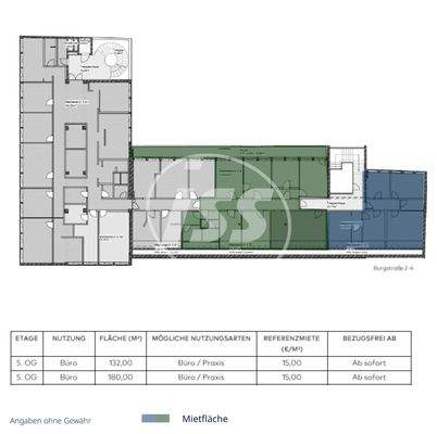 Grundriss 5. Obergeschoss