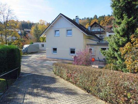 gepflasterter Hofraum und Zufahrt 