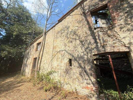 große Hausruine zum Hausbau Neu