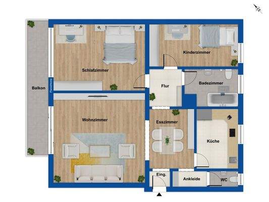 Grundriss 4. Obergeschoss