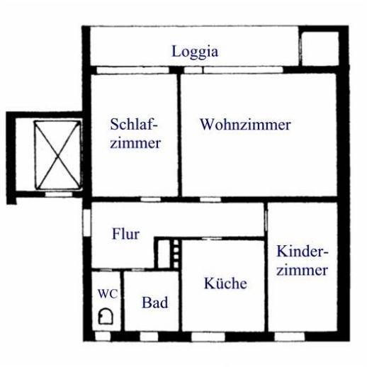 Großzügige 3 ZKB-Wohnung, modernisiert