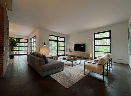 Wohnzimmer KI-Bearbeitet