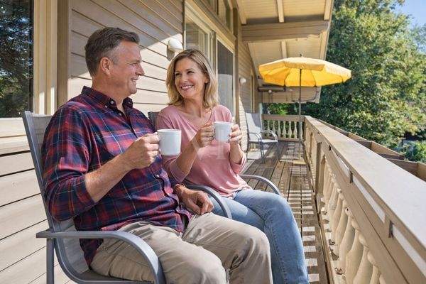 Kaffeepause auf dem Südbalkon