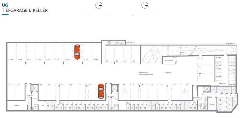 Tiefgarage, Keller
