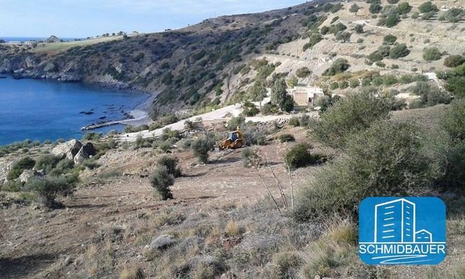 Kreta, Agios Pavlos: Atemberaubendes Grundstück mit Baugenehmigung für 3 Luxusvillen zu verkaufen