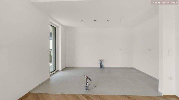 Küche angrenzend Wohnraum Penthouse