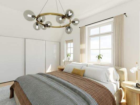 Visualisierung - Schlafen - Haus A - Wohnung  4