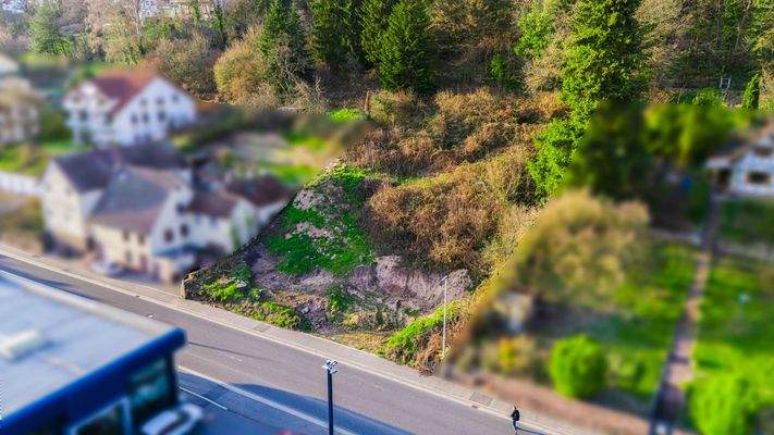 Baugrundstück Seitenansicht