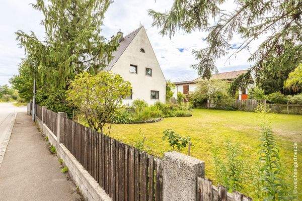 Blick auf das Grundstück