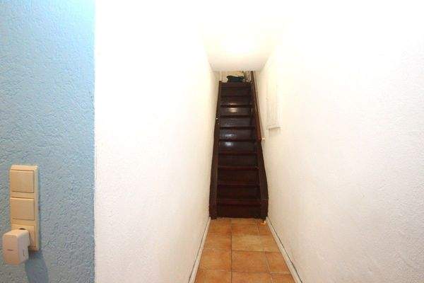 Treppe rauf ins Obergeschoss …