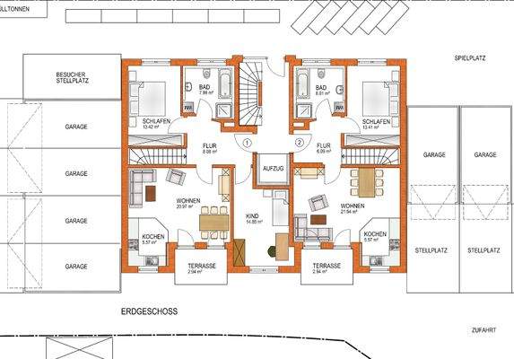Grundriss - Erdgeschoß
