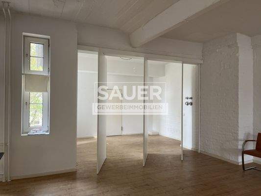 Innenansicht 4. OG abgetrennter Raum durch Drehelemente