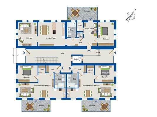 Verwaltergebäude EG