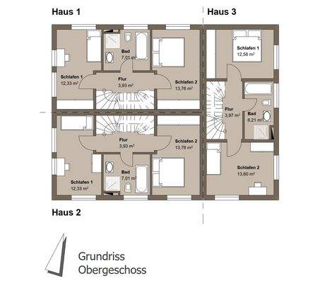 Grundriss Obergeschoss