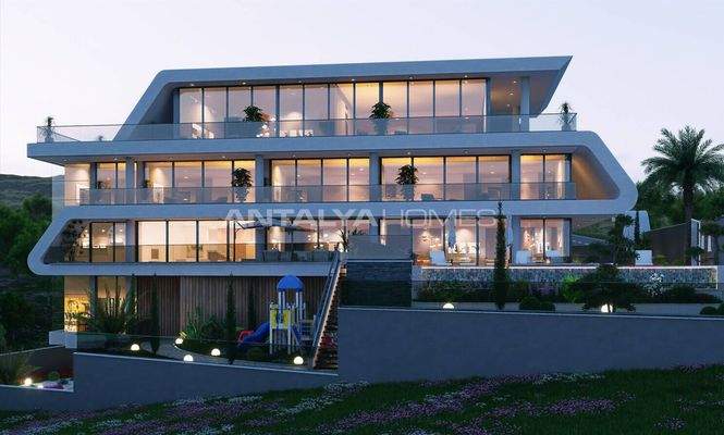 Detached Sea and Castle View House in Alanya Antalya