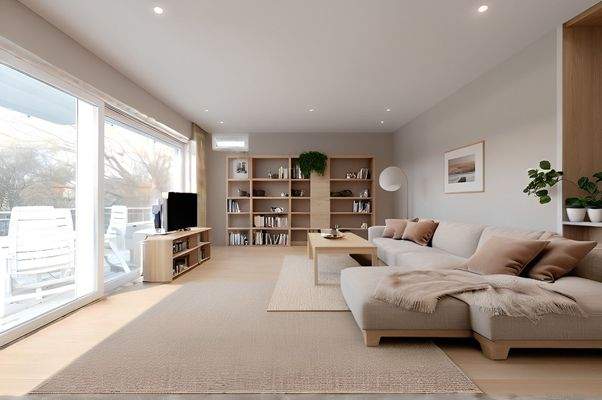 Einrichtungsvorschlag Wohnzimmer KI generiert