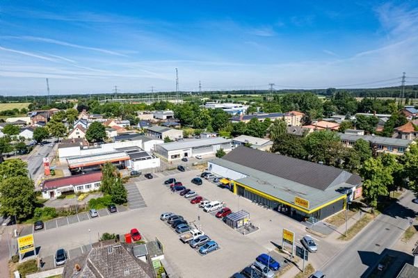 Blick auf die abgeschlossene Gewerbeeinheit